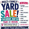 HUGR Multi-Family Yard Sale.